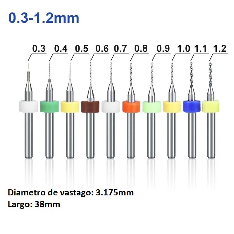 KIT DE BROCAS MULTIPROPOSITO PARA CNC